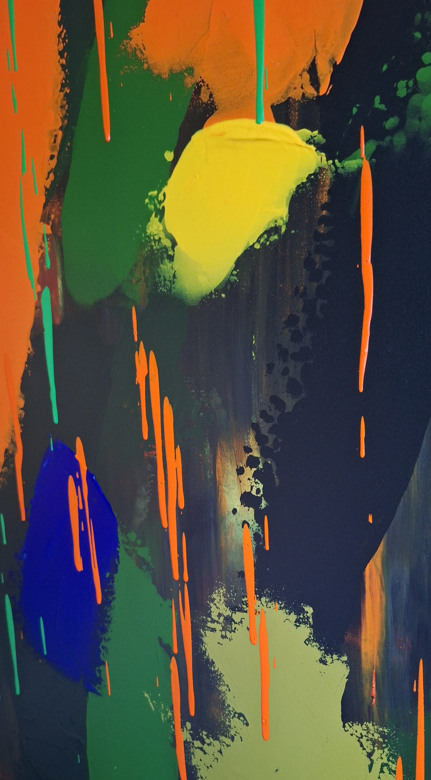 'Forest Rain' Original Abstract Painting by Áine Hayes