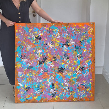 'Entropy 3' Original Abstract Painting by Áine Hayes
