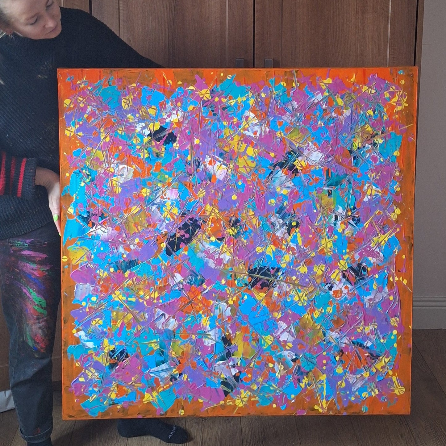 'Entropy 3' Original Abstract Painting by Áine Hayes
