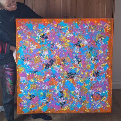 'Entropy 3' Original Abstract Painting by Áine Hayes