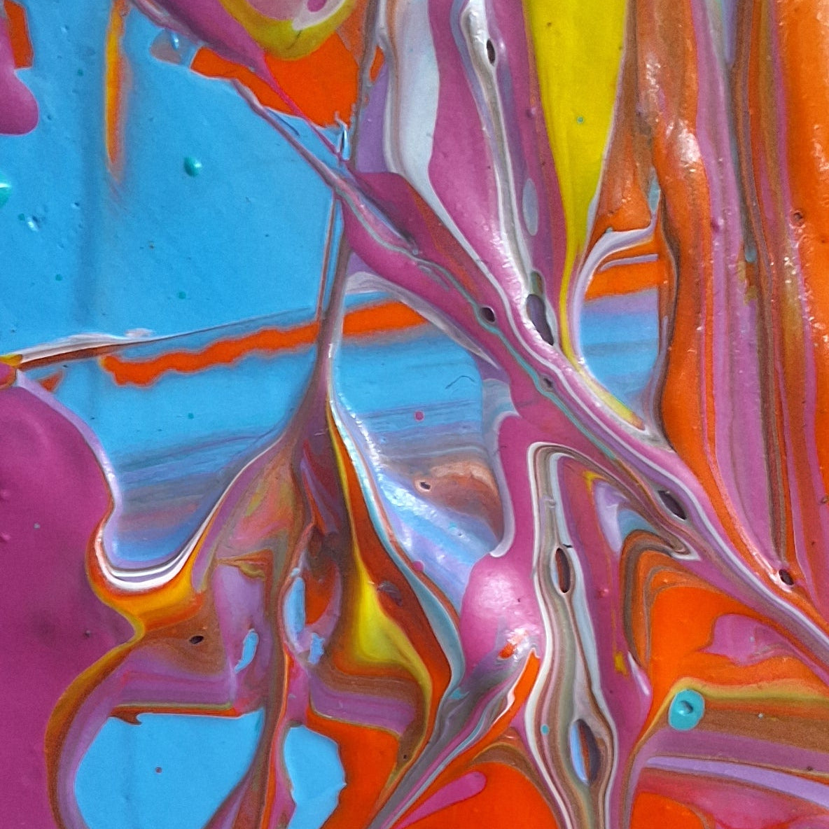 'Entropy 3' Original Abstract Painting by Áine Hayes