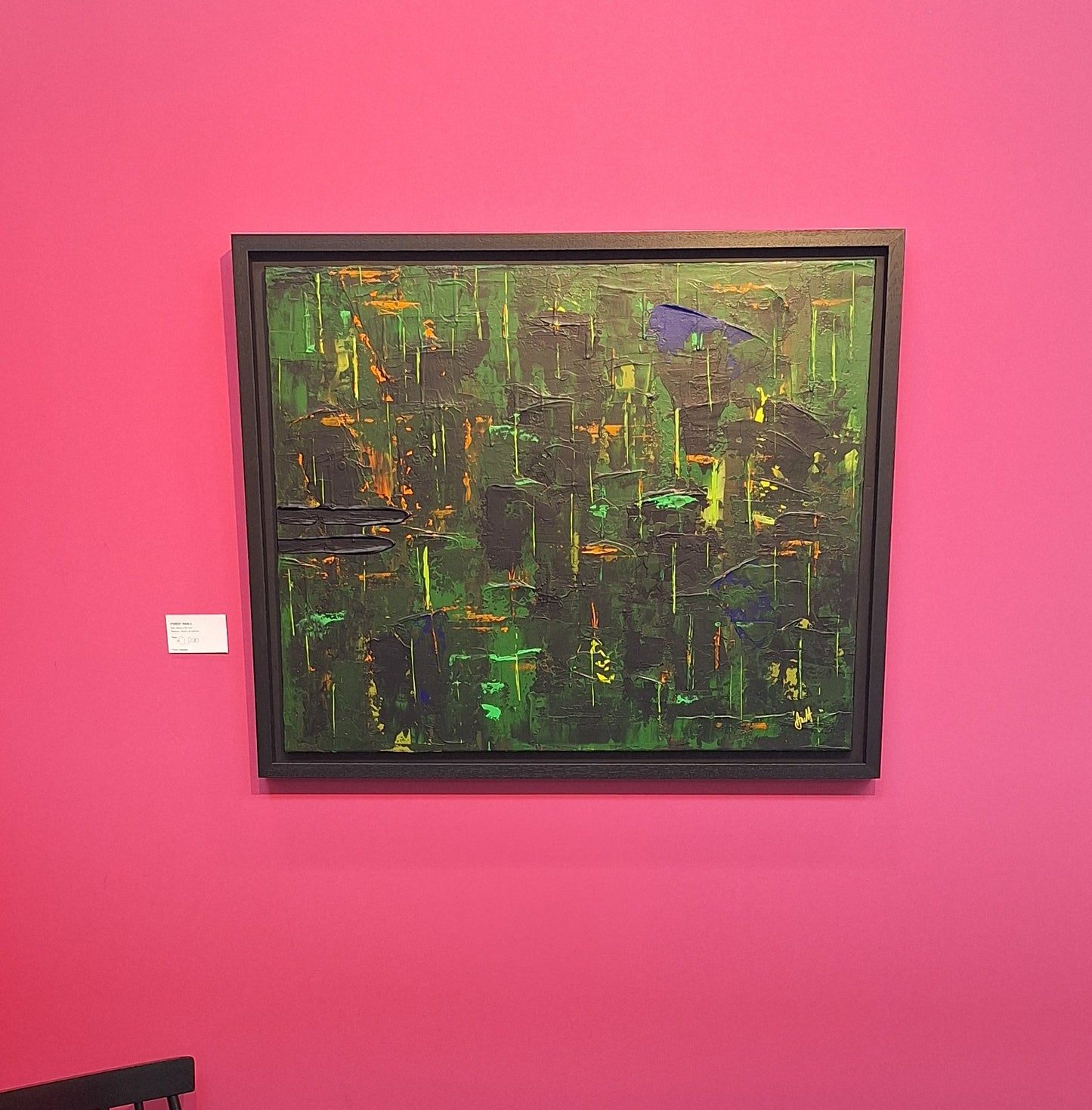 'Forest Rain 2' Original Abstract Painting by Áine Hayes
