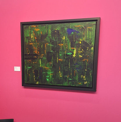'Forest Rain 2' Original Abstract Painting by Áine Hayes